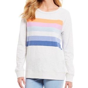 Southern Tide Rainbow stripe lounge shirt 🌈